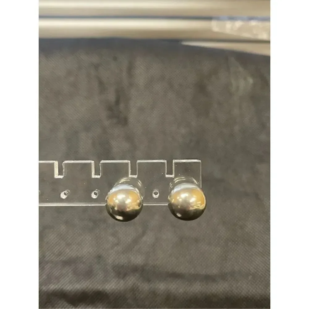 Silver Ball Earrings